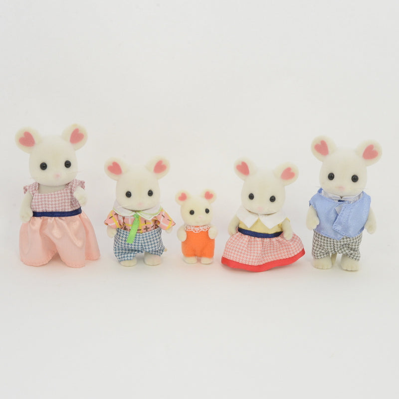 [Used] MARSHMALLOW MOUSE FAMILY Japan Sylvanian Families