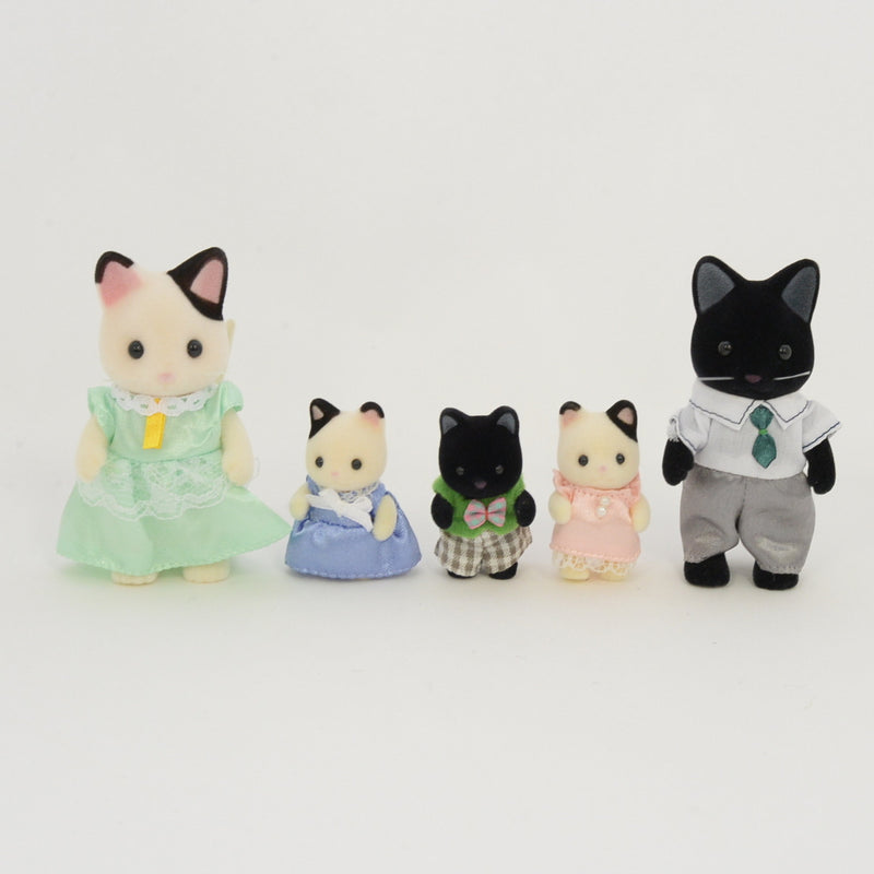 [Used] CHARCOAL CAT FAMILY Epoch Japan Sylvanian Families