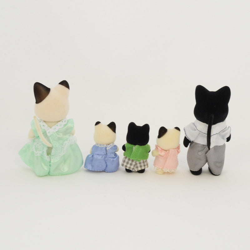 [Used] CHARCOAL CAT FAMILY Epoch Japan Sylvanian Families