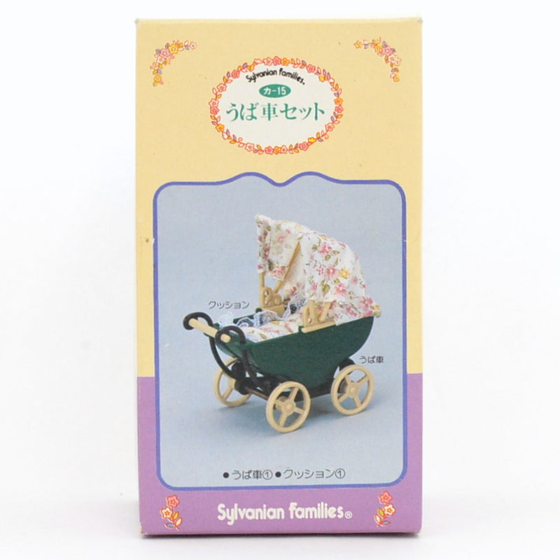 [Used] GREEN STROLLER KA-15 Epoch Japan Sylvanian Families