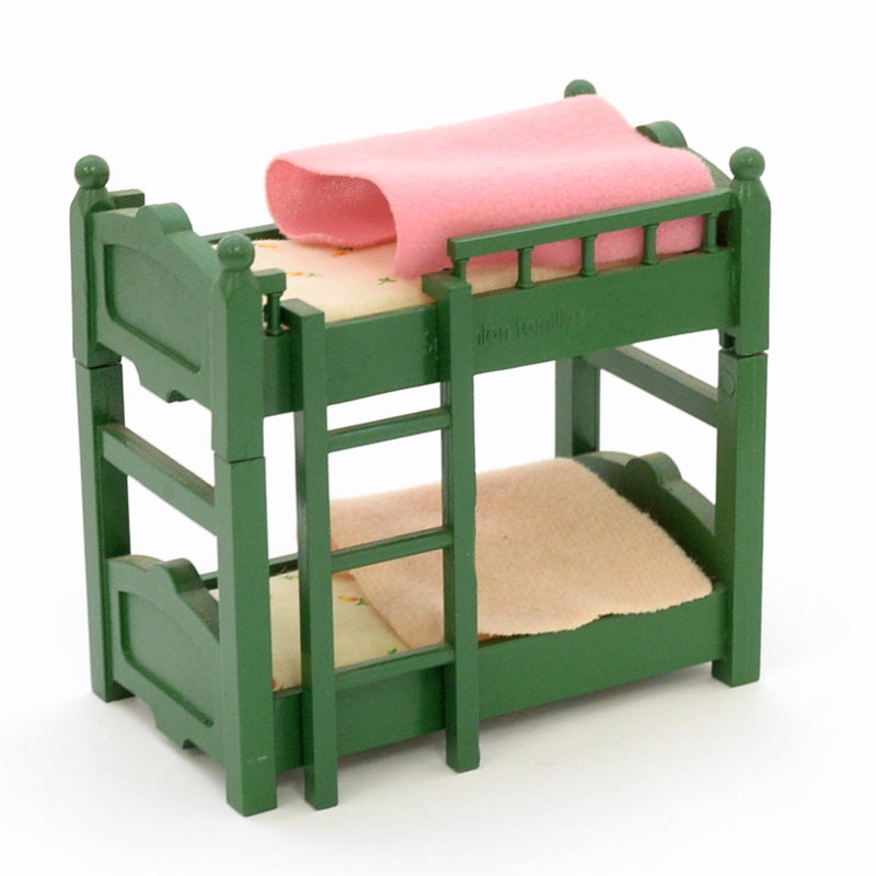 [Used] GREEN BUNK BED SET KA-47 Japan Vintage Sylvanian Families