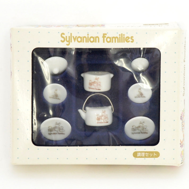 [Used] Retired CERAMIC KITCHENWARE SET KA-17 Japan Sylvanian Families