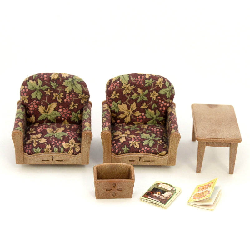 [Used] ARM CHAIR SET KA-509 Epoch Japan Sylvanian Families