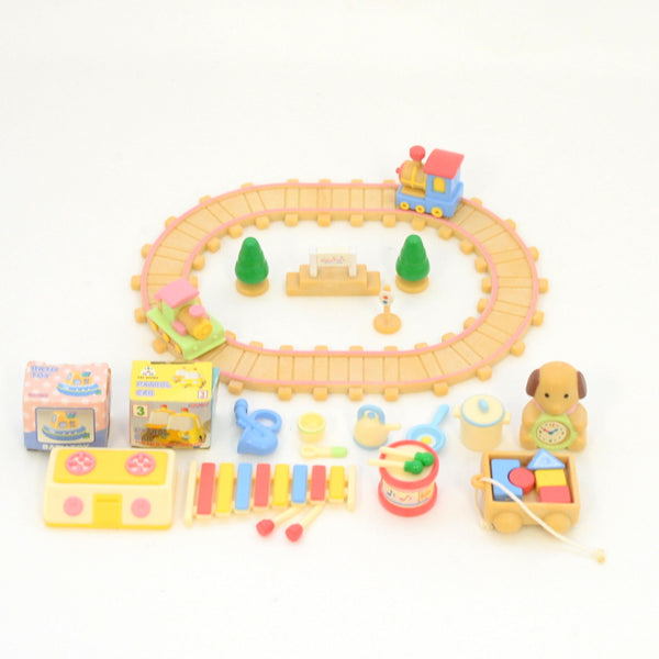 [Used] BABY TOY SET KA-107 Retired Rare Japan Epoch Sylvanian Families