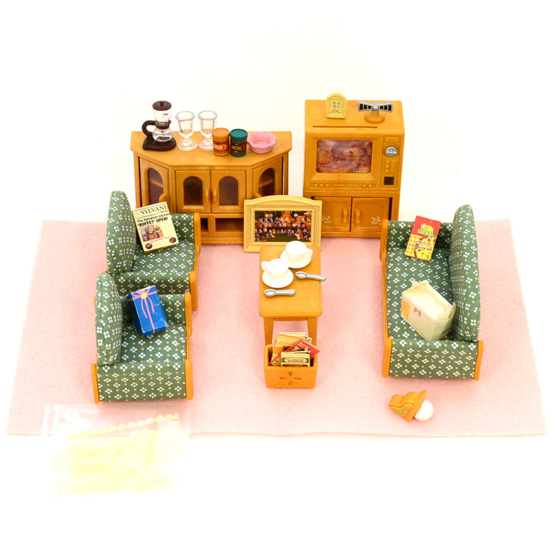 [Used] RELAXING LIVING ROOM SET SE-135 Epoch Japan Sylvanian Families