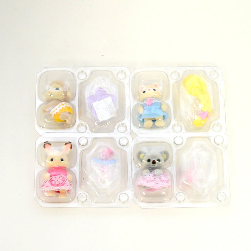 [Used] BABY STYLISH HAIR SERIES 4 FIGURE SET Sylvanian Families