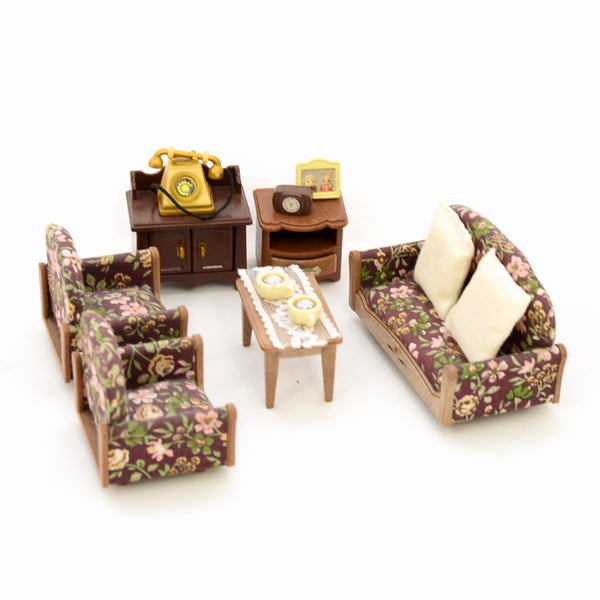 [Used] SOFA ARMCHAIR SET Epoch Japan Sylvanian Families