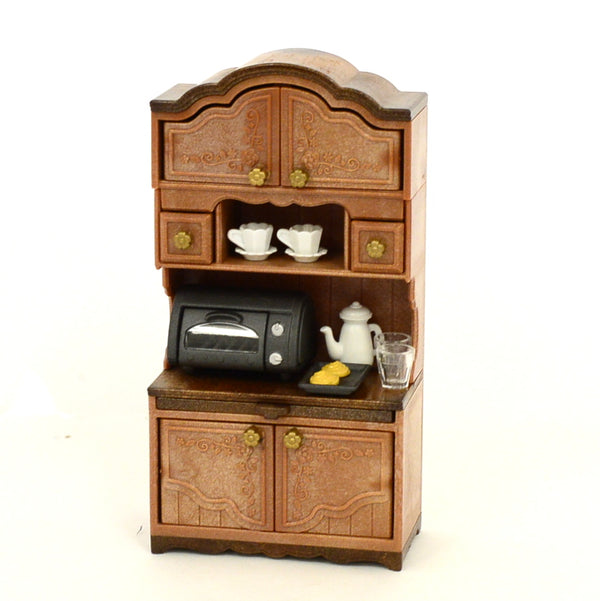 [Used] CLASSIC BROWN CUPBOARD SET 14194 Japan Sylvanian Families