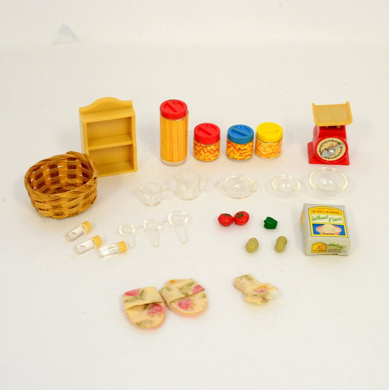 [Used] KITCHENWARE SET KA-65 Japan Epoch 1994 Sylvanian Families