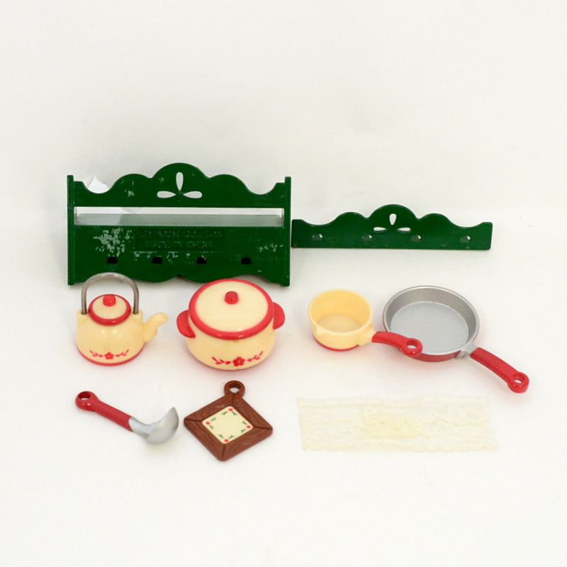 [Used] KITCHEN GRILL SET Epoch KA-74 Japan Retired  Sylvanian Families