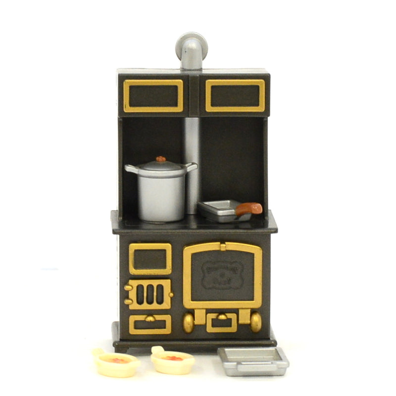 [Used] BLACK OVEN SET KA-109 Epoch Japan Sylvanian Families