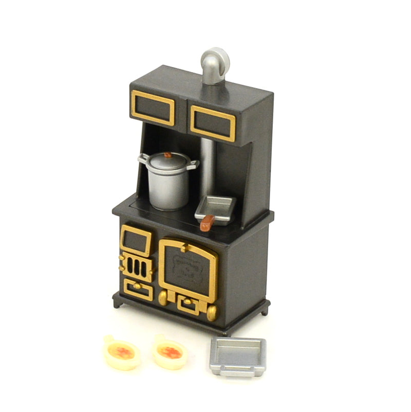 [Used] BLACK OVEN SET KA-109 Epoch Japan Sylvanian Families