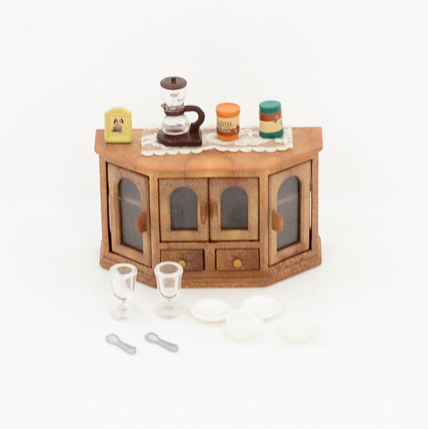 [Used] SIDEBOARD SET KA-87 Epoch Japan 1998 Sylvanian Families