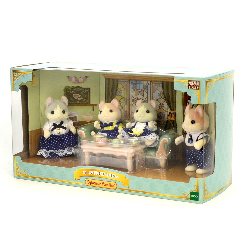 Familia de Gatos de Orejas Rizadas 2023 Sylvanian Families Calico Critters
