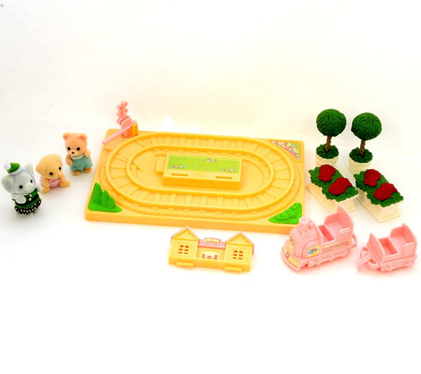 [Used] BABY CHOO CHOO TRAIN & SMALL PARTS SET Epoch Japan