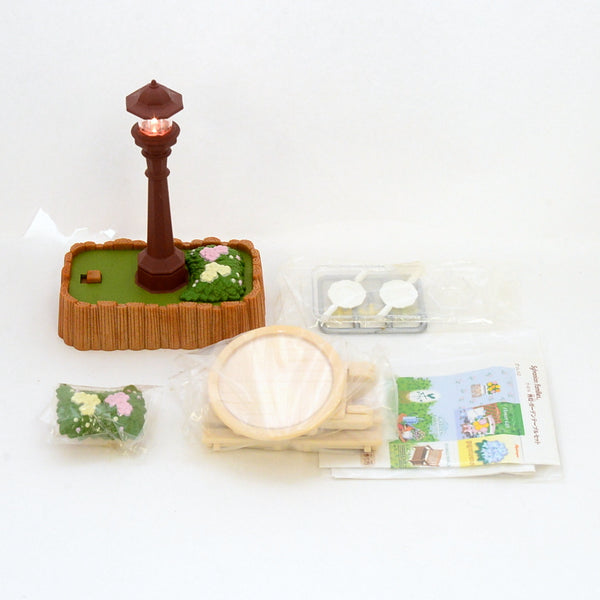 [Used] OUTDOOR LIGHT GARDEN TABLE SET Epoch Japan  Sylvanian Families