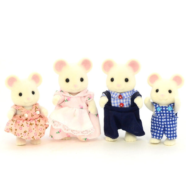 [Used] WHITE MOUSE FAMILY 4121 Figure Epoch Sylvanian Families