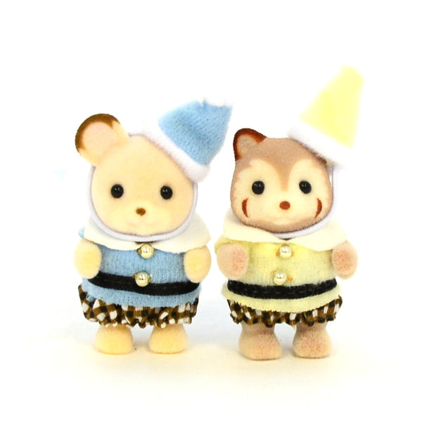 [Used] 35th Anniversary FAIRY TALE FIELD MOUSE BABY & RACOON Calico Sylvanian Families