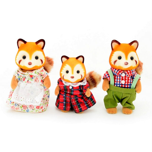 [Used] RED PANDA FAMILY 5215 Epoch Japan Sylvanian Families
