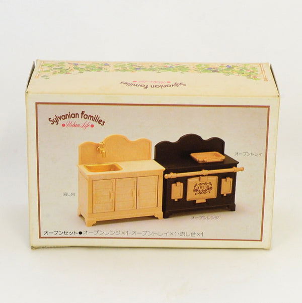 [Used] URBAN LIFE OVEN SET A-02 Japan Sylvanian Families