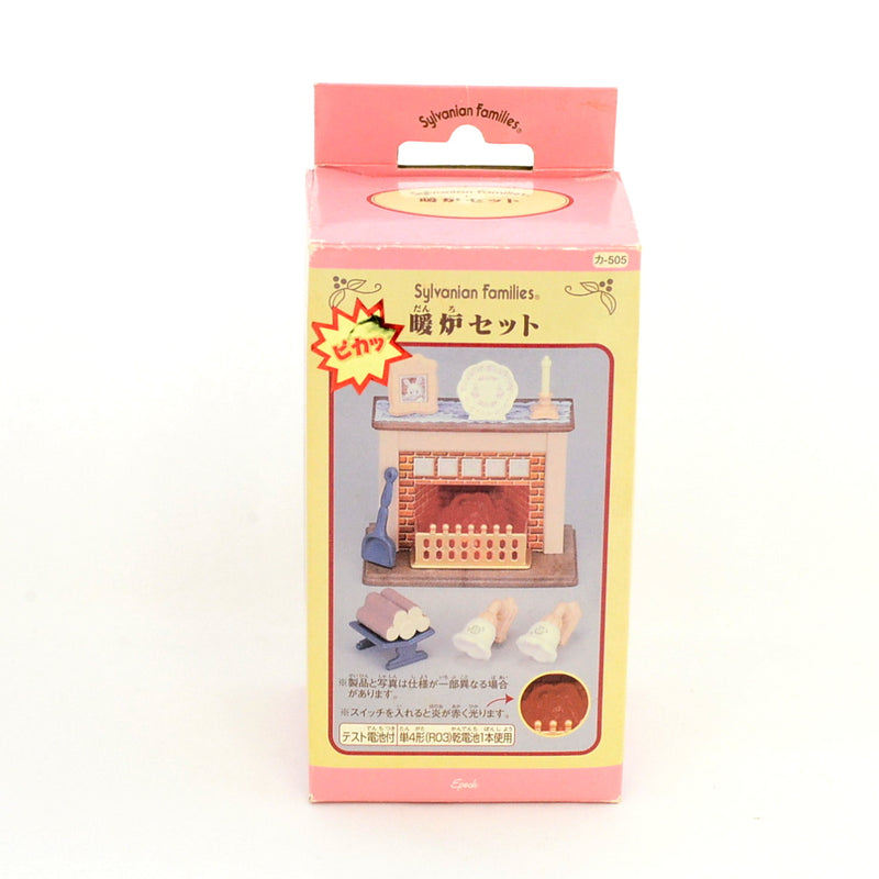 [Used] FIREPLACE SET KA-505 Retired Rare Epoch Japan Calico Sylvanian Families