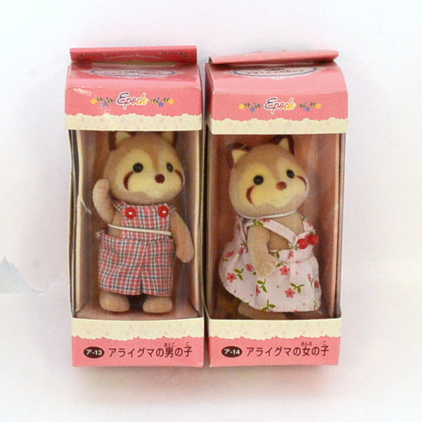 [Used] RACOON BOY GIRL Sylvanian Families