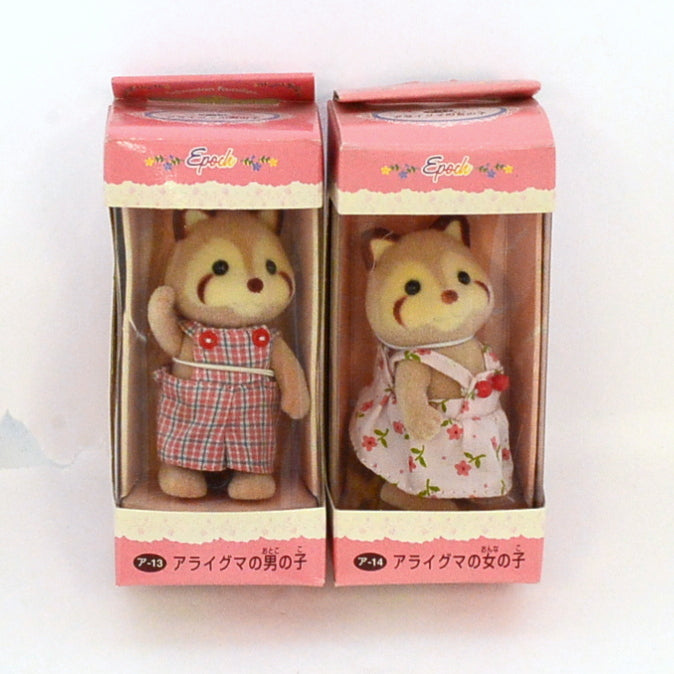 [Used] RACOON BOY GIRL Sylvanian Families