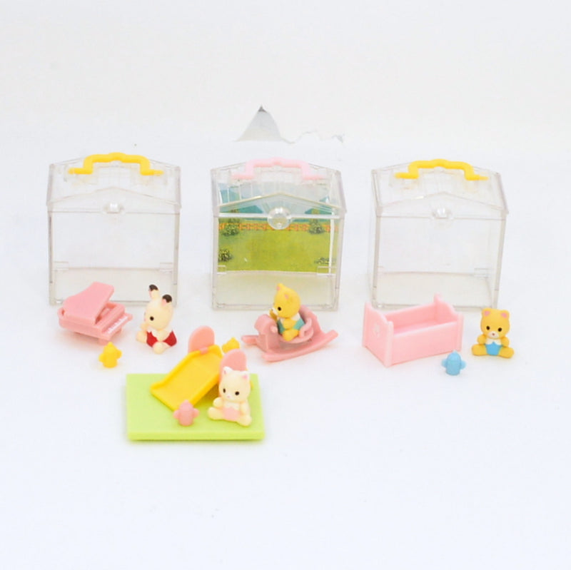 [Used] CAPSULES TOY BABY HOUSE & GARDEN 4pc set Sylvanian Families