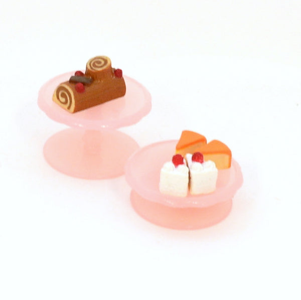 [Used] CAKE & CAKE STAND SET B Fan Club Epoch Japan Sylvanian Families