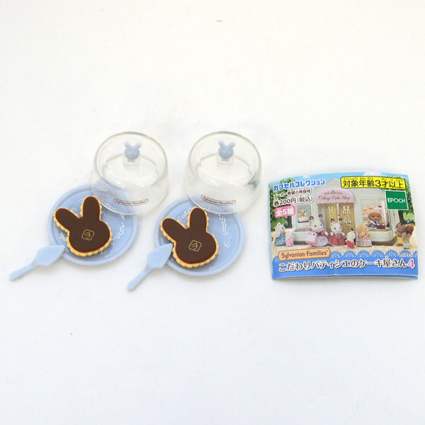 [Used] CAPSULES TOY RABBIT CHOCOLATE TART SET Epoch Sylvanian Families