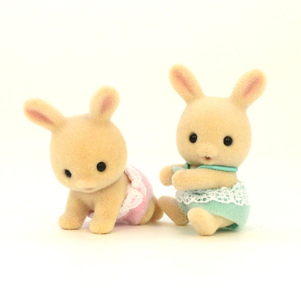 [Used] MILK RABBIT TWINS U-87 Epoch Sylvanian Families