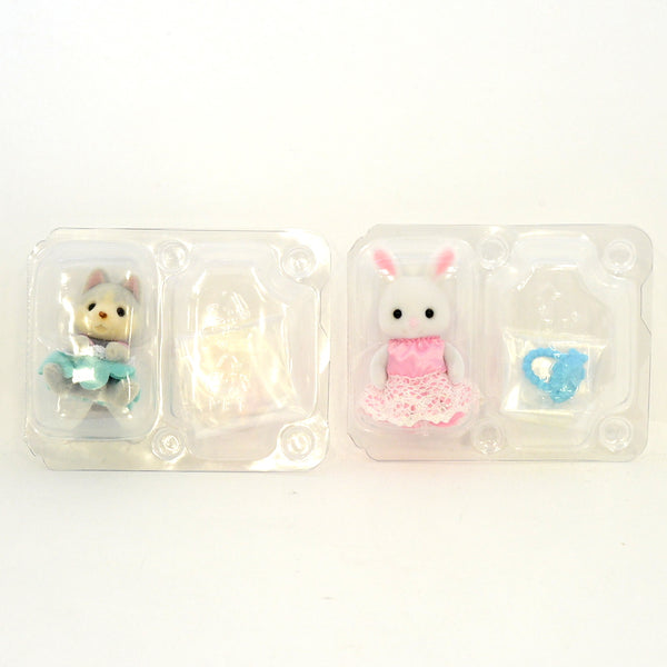 BABY SEA FRIENDS SERIES WHITE RABBIT & HUSKY BABY Calico Sylvanian Families