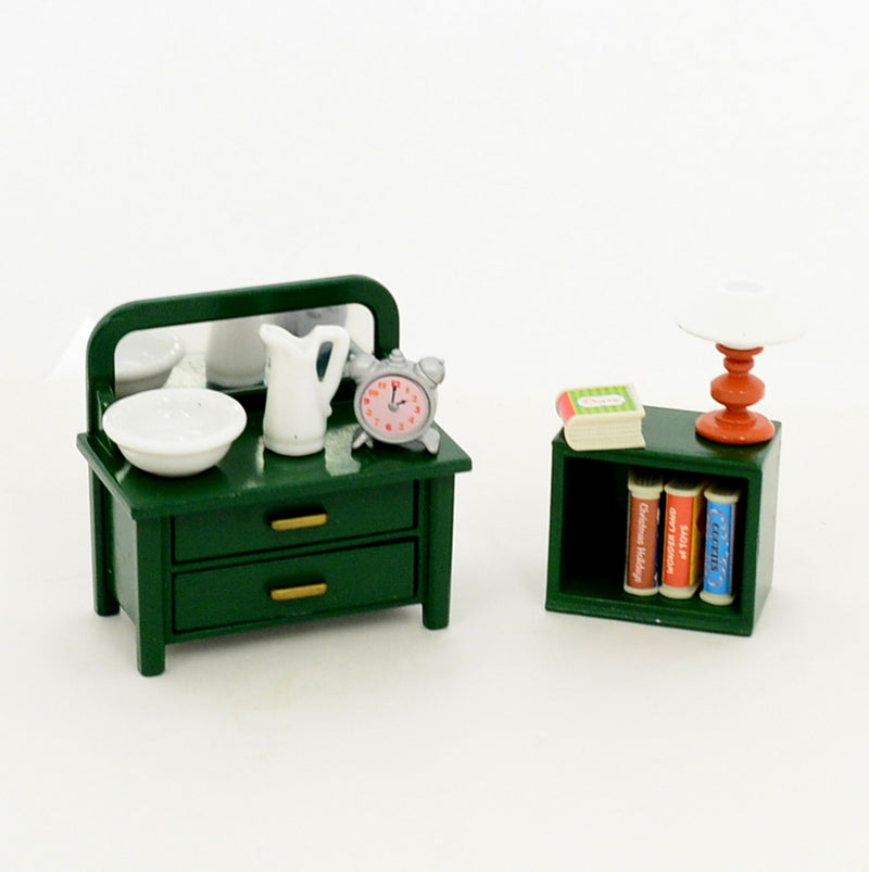 [Used] BEDSIDE TABLE SET Epoch Japan2000 Sylvanian Families