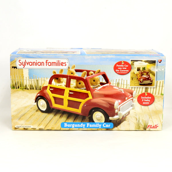 [Used] BURGUNDY FAMILY CAR 4429 Epoch Japan Sylvanian Families