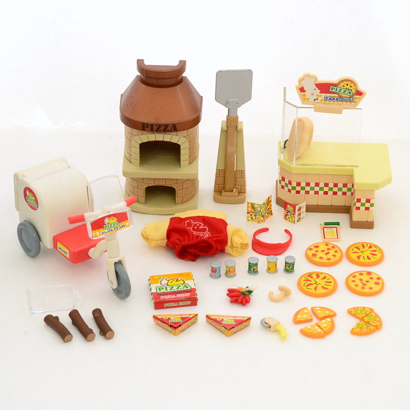 [Used] RING RING PIZZA SHOP MI-11 1999 Epoch Japan Sylvanian Families