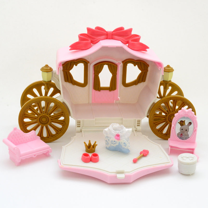 [Used] CHOCOLATE RABBIT BABY FANCY CARRIAGE KO-68 Sylvanian Families