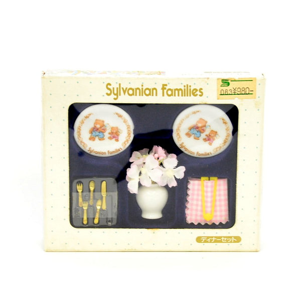 [Used] Retired CERAMIC DINNER SET KA-25 Japan Epoch Sylvanian Families