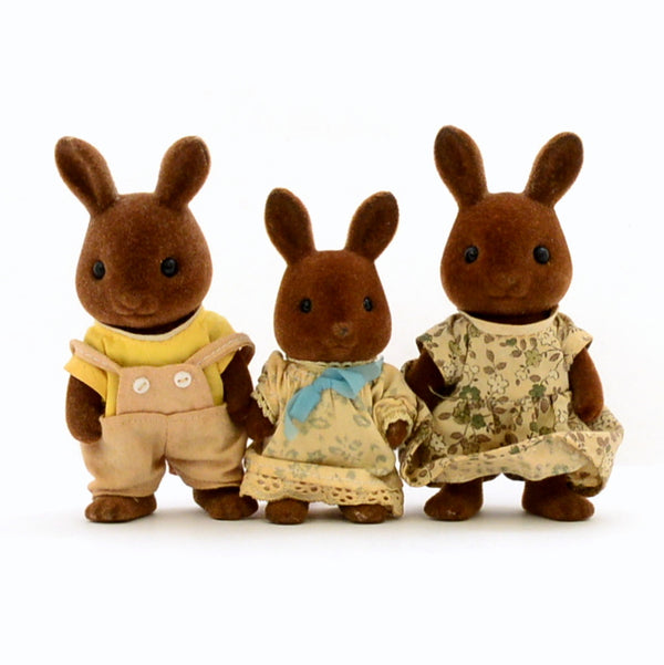 [Used] BROWN RABBIT FAMILY Epoch Sylvanian Families
