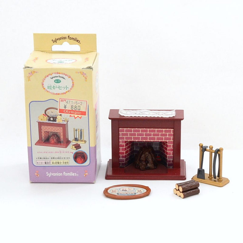 [Used] FIREPLACE SET KA-77 Epoch Japan 1996 Sylvanian Families