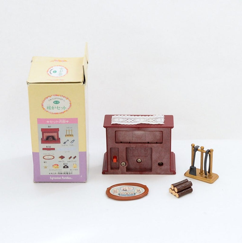 [Used] FIREPLACE SET KA-77 Epoch Japan 1996 Sylvanian Families