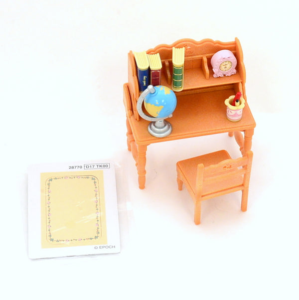 [Used] Study Desk Set KA-318 Epoch Japan Retired Sylvanian Families