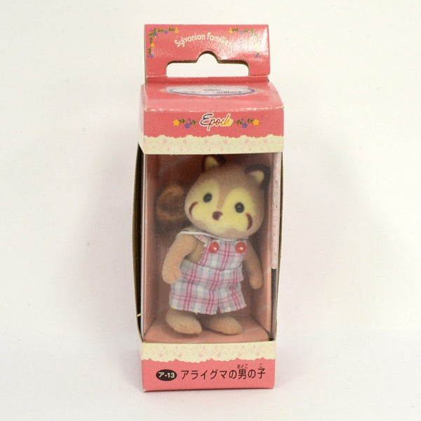 [Used] RACOON BOY A-13 Epoch Japan 1995 Retired Sylvanian Families