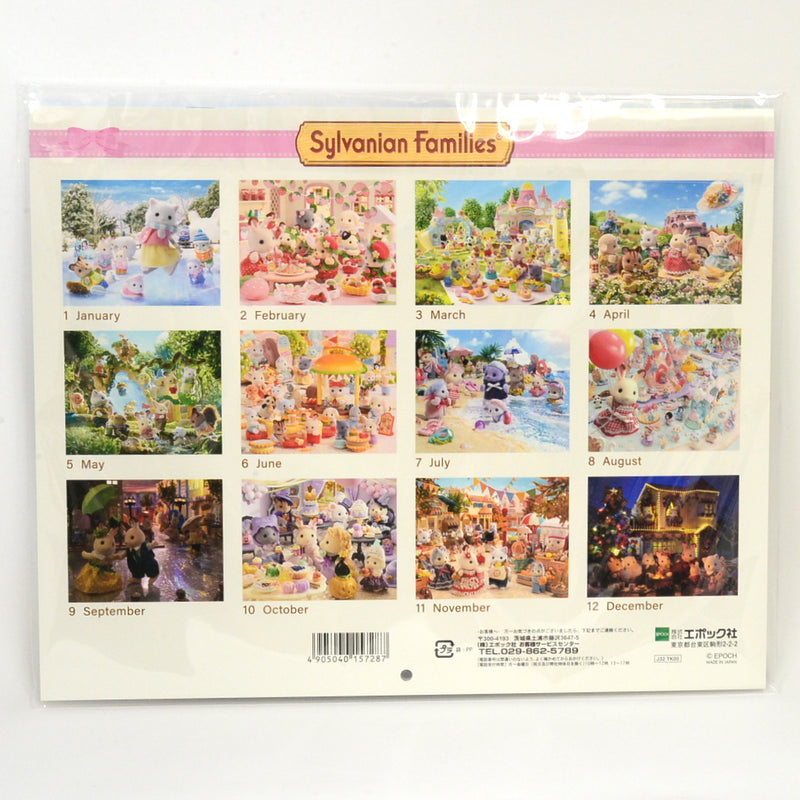 WALL CALENDER 2024 Calico Clitters Epoch Japan Sylvanian Families