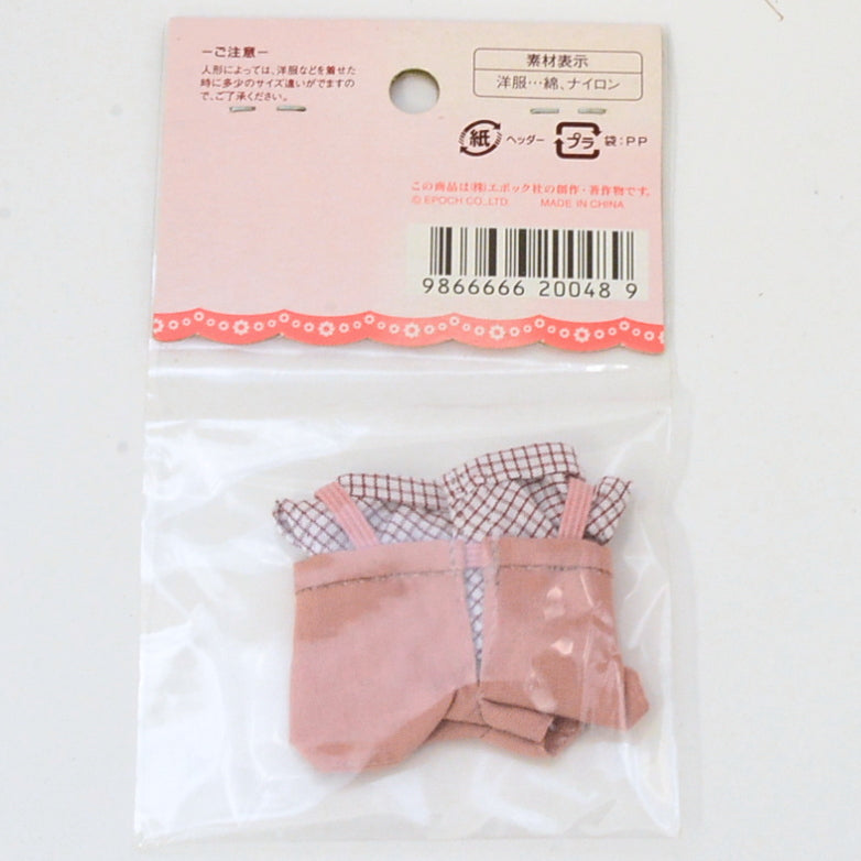 Red Shirt With Pink Overall For Father Sylvanian Families Calico Critters