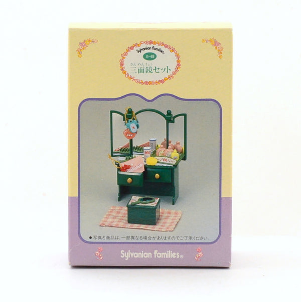 [Used] GREEN DRESSER SET KA-69 Epoch Japan Sylvanian Families