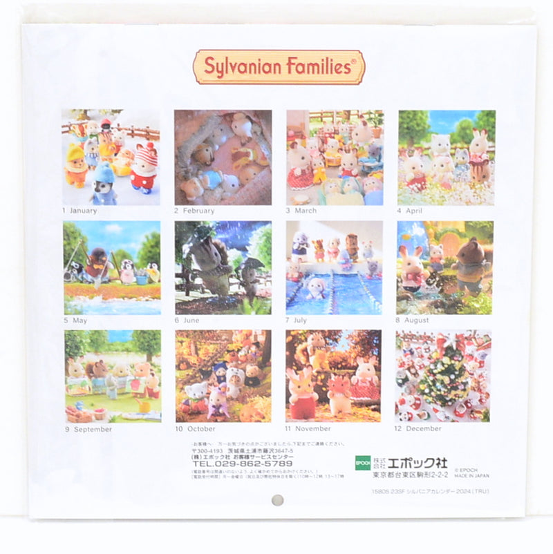 WALL CALENDER 2024 Toysrus Calico Clitters Epoch Japan Sylvanian Families