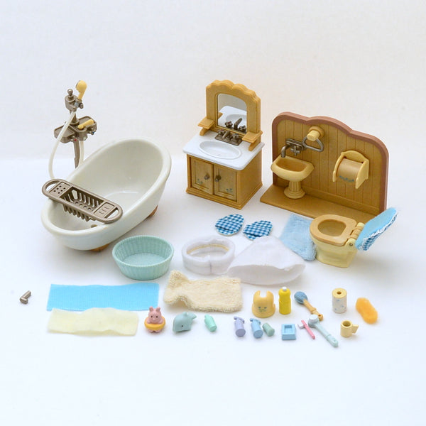 [Used] BATHROOM SET SE-151 Epoch Sylvanian Families