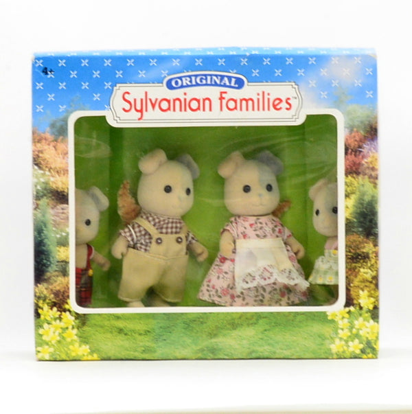 [Used] THE FORRESTER DOG FAMILY 4068 Retired Rare Sylvanian Families