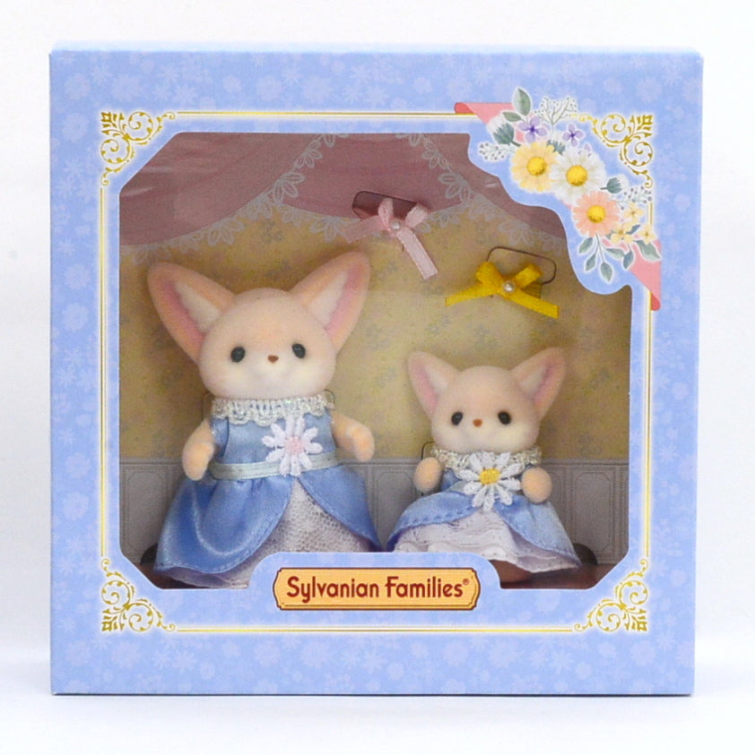 Fennec Girl et Bébé en Robe Bleue Avantage Actionnaire Fujikyu 2023 Familles Sylvanian Calico Critters