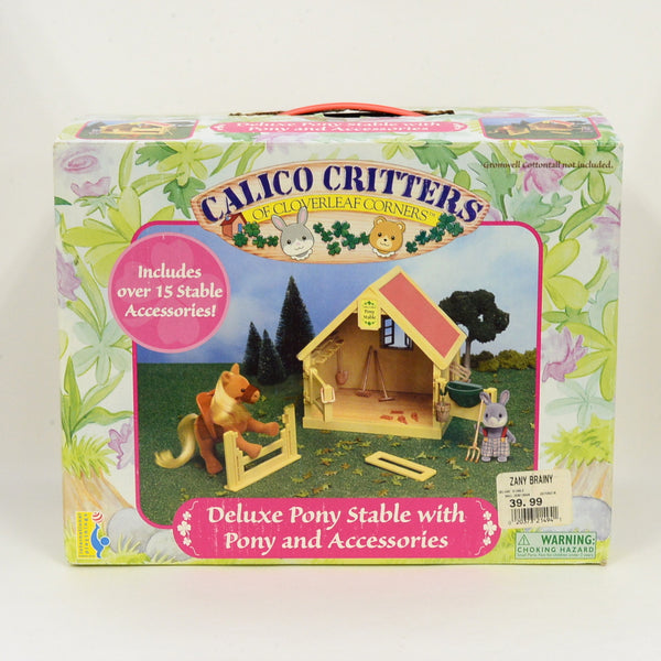 [Used] DELUXE PONY STABLE WITH PONY AND ACCESSORIES Calico Clitters Sylvanian Families